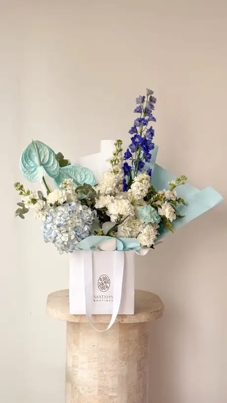 Azure Bloom, bouquet by Matshs Boutique